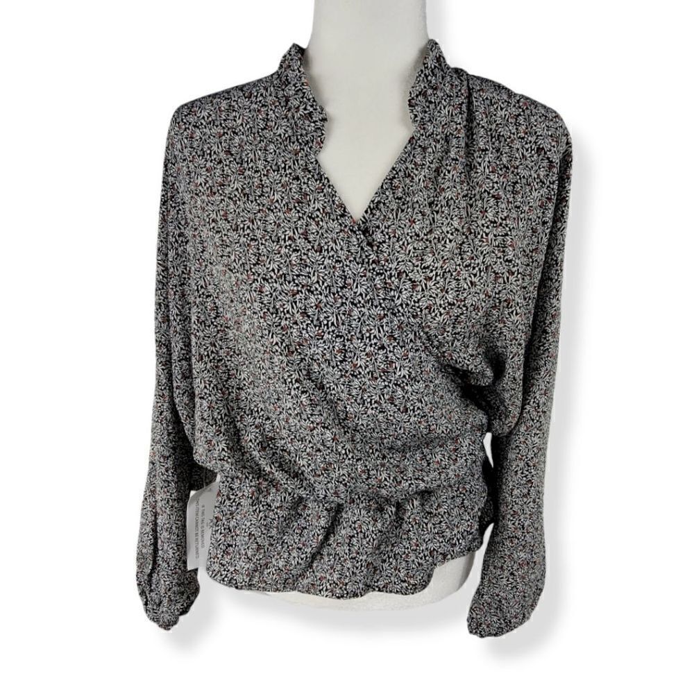 AX Long Sleeve wrap blouse  Size 10